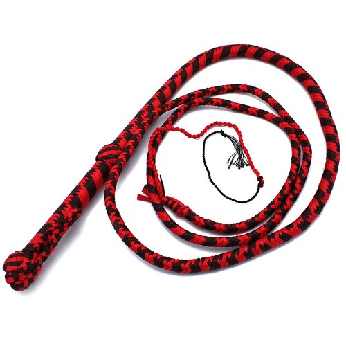 Kiotos Nylon Bullwhip Black &amp;amp; Red 270cm Slike