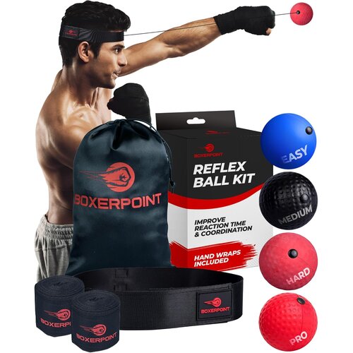 BOXERPOINT 4x set za trening refleksne žoge za boks Cene