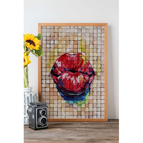 Wallity Uokvirena slika Popmosaic15, 33x48 cm Cene