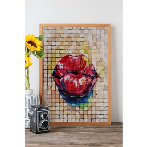 Wallity uramljena slika Popmosaıc15, 33x48 cm Cene