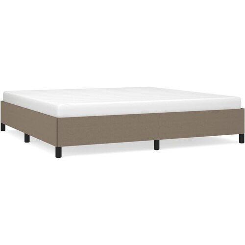 VidaXL Posteljni okvir taupe 200x200 cm blago, (20685175) Slike