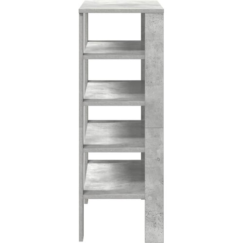  Stalak za cipele boja betona 61x32x87,5 cm konstruirano drvo Slike