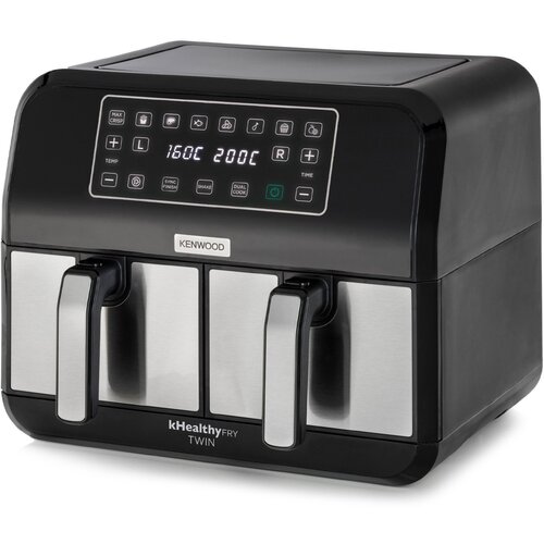 Kenwood HFM20.000MB Dvojni AirFryer 2x4L Dvojni vroc zrak friteza Cene