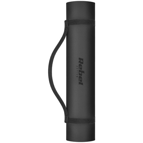 Rebel ACTIVE Strunjača (prostirka) za jogu, pilates i fitnes, 183x61 cm, debljina 4 mm, materijal TPE, crna boja, model RBA-3157-BK Slike