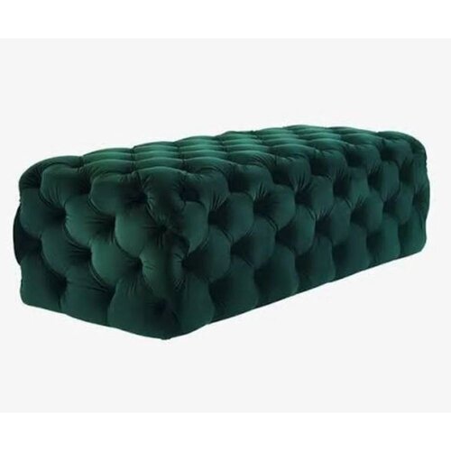 Woody Fashion tabure nilka kapitone pouffe 120 green Cene