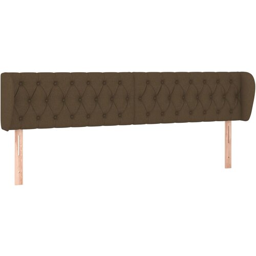 Maison Chic vzglavna omarica - nočna omarica - posteljna omarica z ušesi temno rjavo 203x23x78/88 cm blago, (21712377) Cene