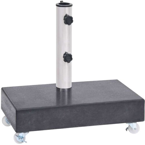  Postolje za suncobran crno 45 x 25 x 8 cm granitno Slike