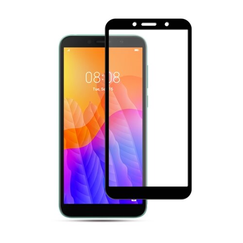  Za&amp;scaron;čitno kaljeno steklo 5D Full Glue za Huawei Y5p - črno Slike