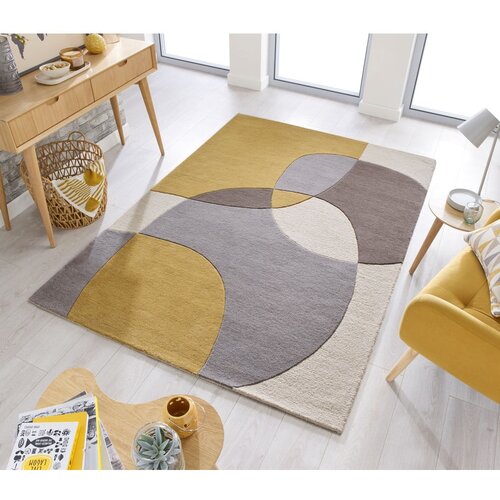 Flair Rugs Oker rumena/bež volnena preproga 200x290 cm Glow &amp;ndash; Slike