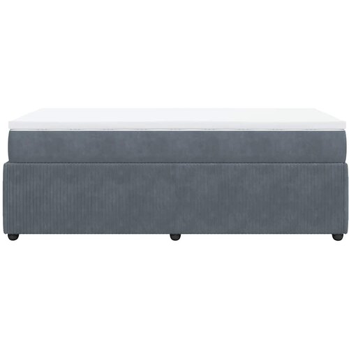 Box spring krevet s madracem tamnosivi 80 x 200 cm bar&amp;scaron;unasti Slike