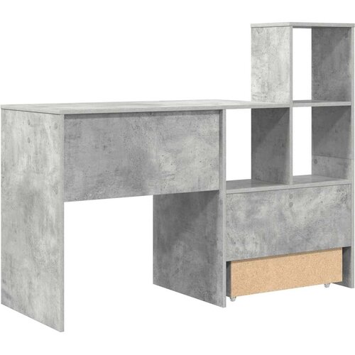  Stol Betonski sivi 131,5 x 50 x 106,5 cm Konstruirano drvo Slike