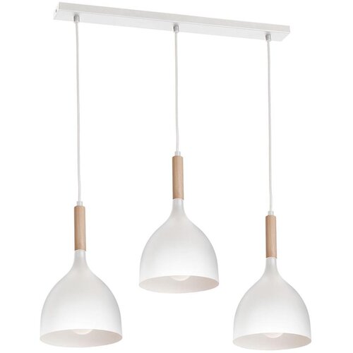  Luster na sajli NOAK WOOD 3xE27/15W/230V bela/buk Cene