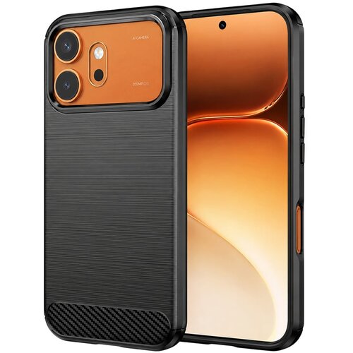Techsuit Carbon Silicone maska za Honor 600 / 600 Pro &ndash; crna Cijene
