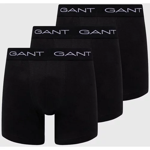 Gant Boksarice 3-pack moški, črna barva