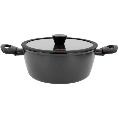 Vitrinor Lonec Chef Eco 24cm / dvojni ročaj / indukcija / jeklo, emajl, prevleka, (5000198653) Cene