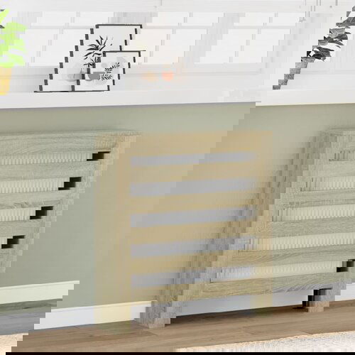 VidaXL Pokrov za radijator hrasta sonome 78x20x82 cm konstruirano drvo Slike
