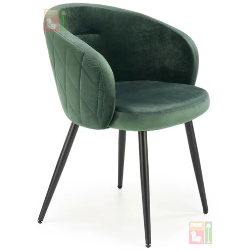 Halmar Jedilni stol K430 - temno zelen