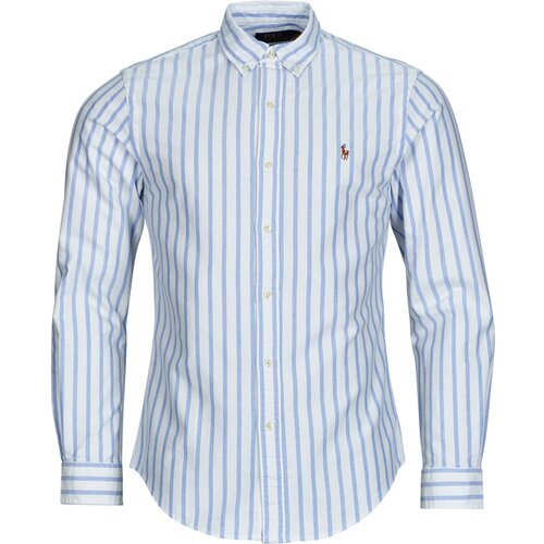 Polo Ralph Lauren CHEMISE COUPE SLIM EN OXFORD Plava Slike
