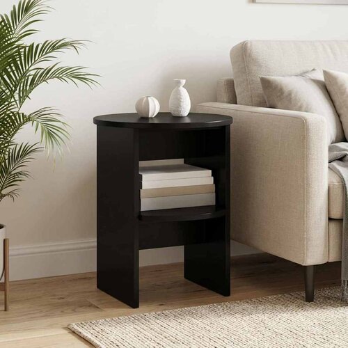  Pomoćni ormarić 2 pcs Crna &Oslash;40 x 50 cm Konstrukcijsko drvo Cijene