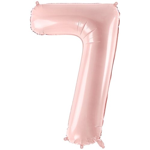 PARTY DECO folija balon številka ''7'', 72cm, svetlo roza Cene