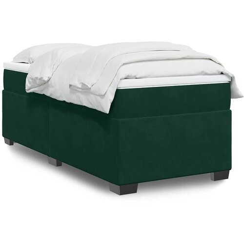 Box spring krevet s madracem tamnozeleni 90x200 cm bar&scaron;unasti Cijene