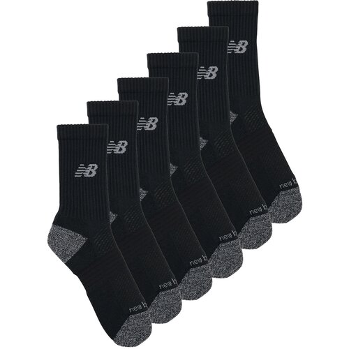 New Balance &amp;Scaron;portne nogavice ACTIVE CUSHION CREW SOCKS 3 PACKS Črna Slike