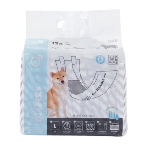 M Pets Pelene za mužjake L 12 komada Cene