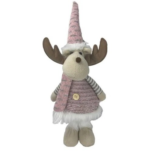 Festa cupid, novogodišnja dekoracija, irvas, roze, 45cm Cene