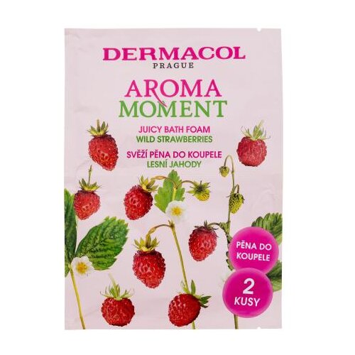 Dermacol Aroma Moment Wild Strawberries pena za kopel z vonjem gozdnih jagod 2x15 ml unisex Cene