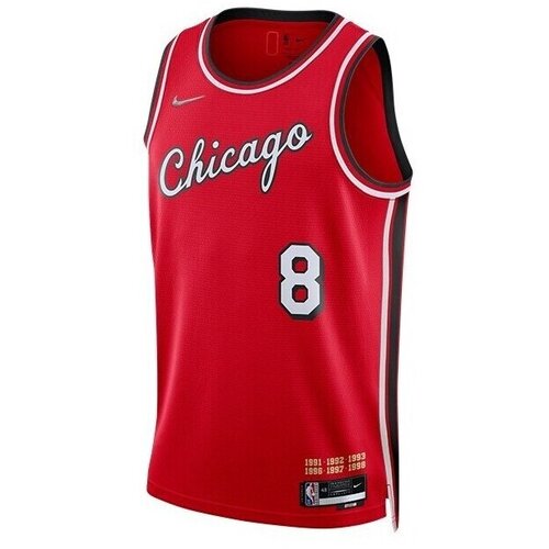Nike Majice s kratkimi rokavi Nba Chicago Bulls Zach Lavine City Edition 2021 Rdeča Cene