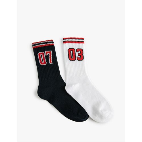Koton Set of 2 Colorful Patterned Socks Cene