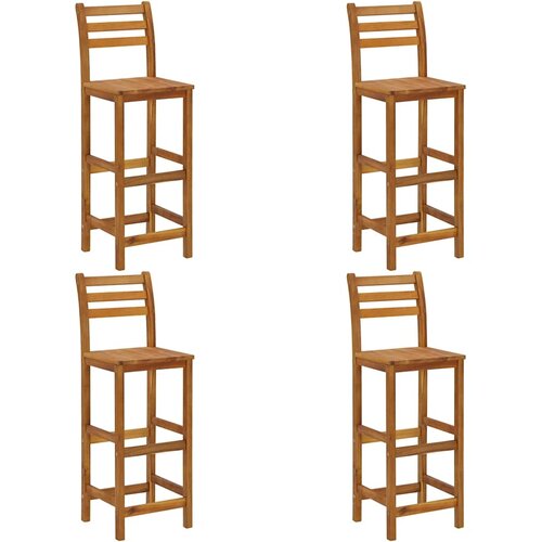  5-dijelni vrtni barski set od masivnog bagremovog drva Slike