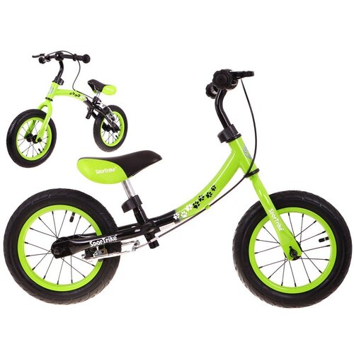  Inlea4Fun 2u1 BOOMERANG 10&amp;quot;/12&amp;quot; biciklistička slagalica - zelena Slike