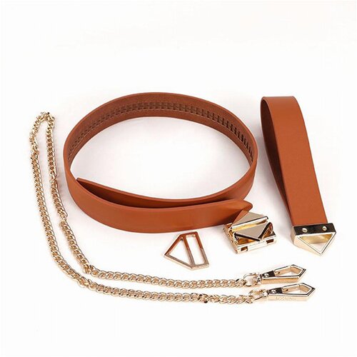 LOCKINK - Collar with Leash Set - brown Cijene