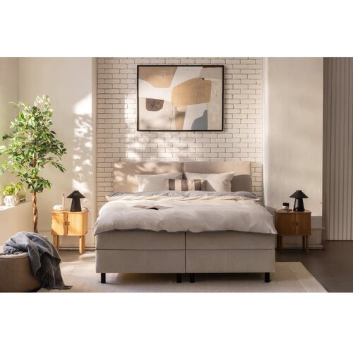 Bonami Selection Bež boxspring krevet s prostorom za odlaganje 160x200 cm Elva Bold &amp;ndash; Slike