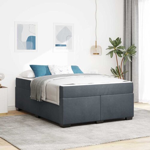 VidaXL Okvir kreveta s madracem Ostalo Tamno siva 160 x 200 cm Bar&amp;scaron;un Slike