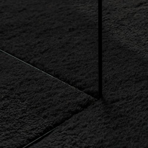  Tepih HUARTE kratkih vlakana mekani i perivi crni 80x200 cm Slike