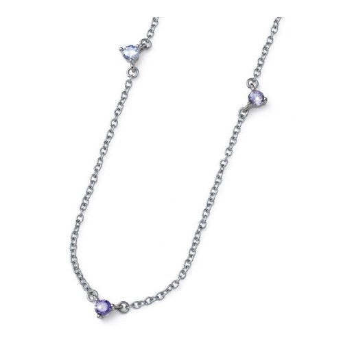  Ženski oliver weber wispy purple zircon lanČiĆ sa ljubiČastim swarovski cirkonima ( 12221.vio ) Slike