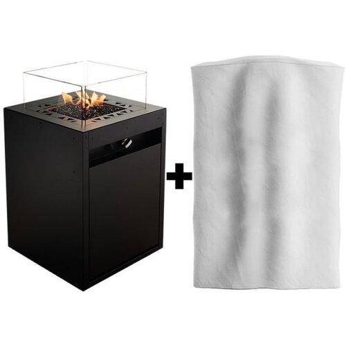 Planika Square GAS - Spolja&amp;scaron;nji plinski kamin 79,7x48 cm 10kW Slike
