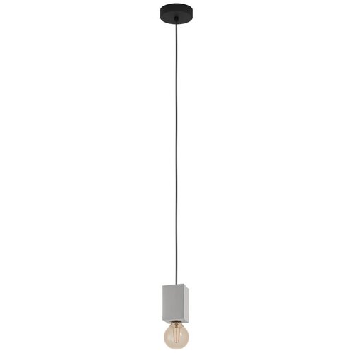 Eglo Viseća lampa PRESTWICK 3 E27 crna/beton 43597 Slike