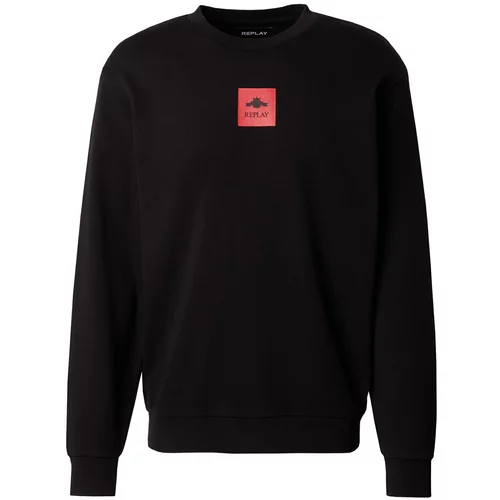 Replay Sweater majica crvena / crna