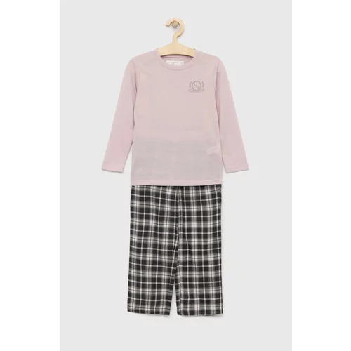 Abercrombie & Fitch Dječja pidžama boja: ružičasta, glatka