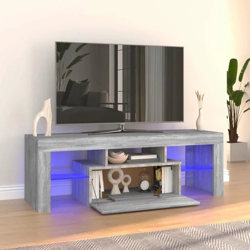 TV omarica z LED lučkami siva sonoma 120x35x40 cm, (20733142)