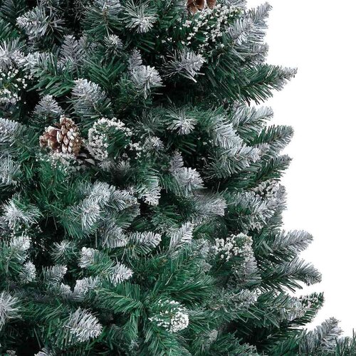VidaXL Umjetno božićno drvce Zelena 180 cm PVC i Čelik i Plastika Slike