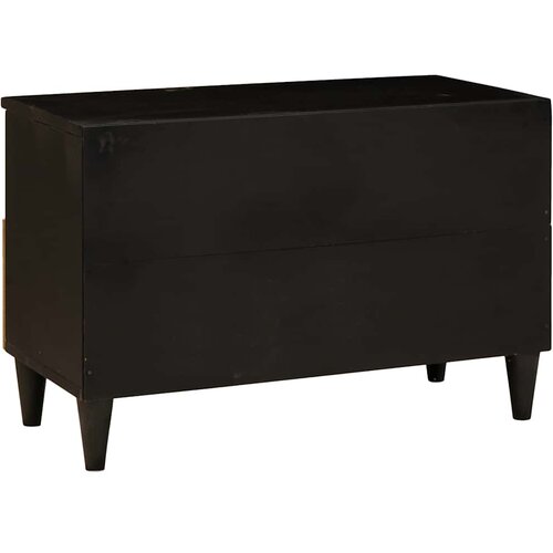  ormar Crna i zlatna 70 x 33 x 46 cm Konstruirano drvo Slike