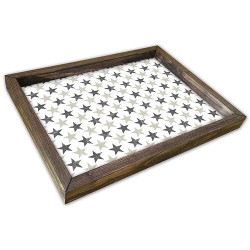 Hanah home poslužavnik AT-046, 30x40cm, &amp;scaron;areni Slike