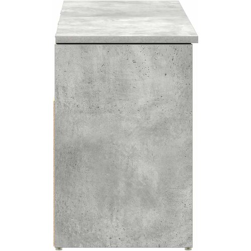  Klupa za cipele boja betona 102x30,5x45 cm konstruirano drvo Slike