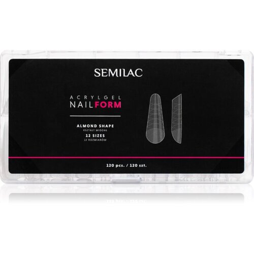 Semilac Accessories Acrylgel Nail Form predloge za nohte velikost Almond 120 kos Cene