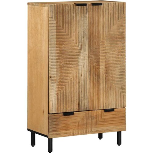 VidaXL Highboard Brown 60x33x100 cm Masivni les Mango Slike