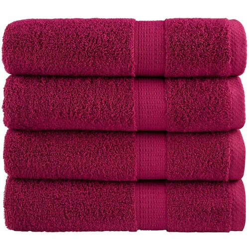 vidaXL Ručnici za kupanje SOLUND 4 kom bordo 100 x 150 cm 600 gsm Cijene